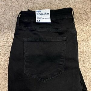 Old Navy Rockstar Super Skinny Black Jeans